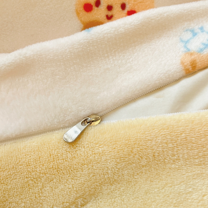 91家纺网 家纺一手货源 找家纺 寐居家纺 2025新款印花牛奶绒四件套 烘焙小熊