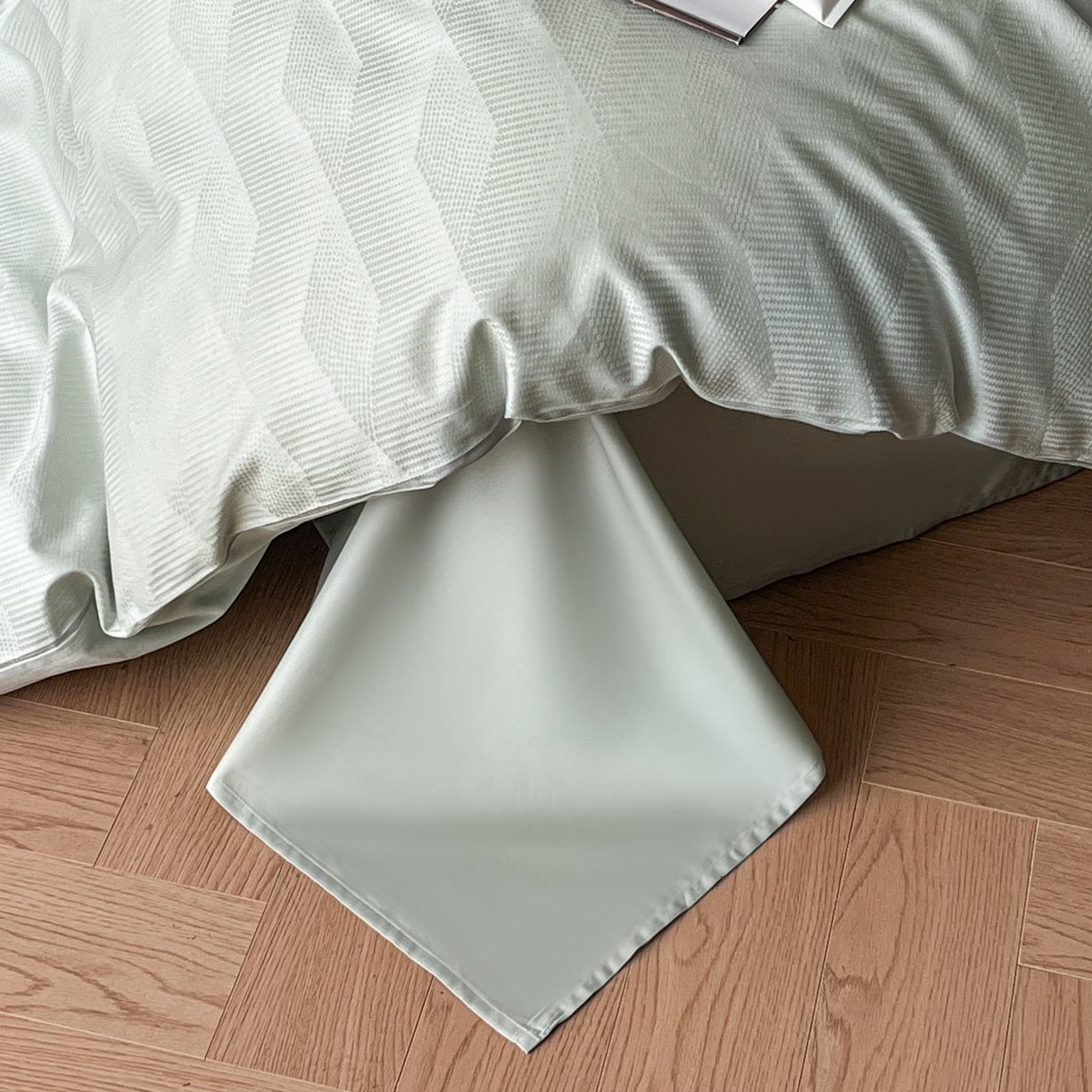 91家纺网 家纺一手货源 找家纺 群鹿家访 25年新款长绒棉简约款四件套 时空