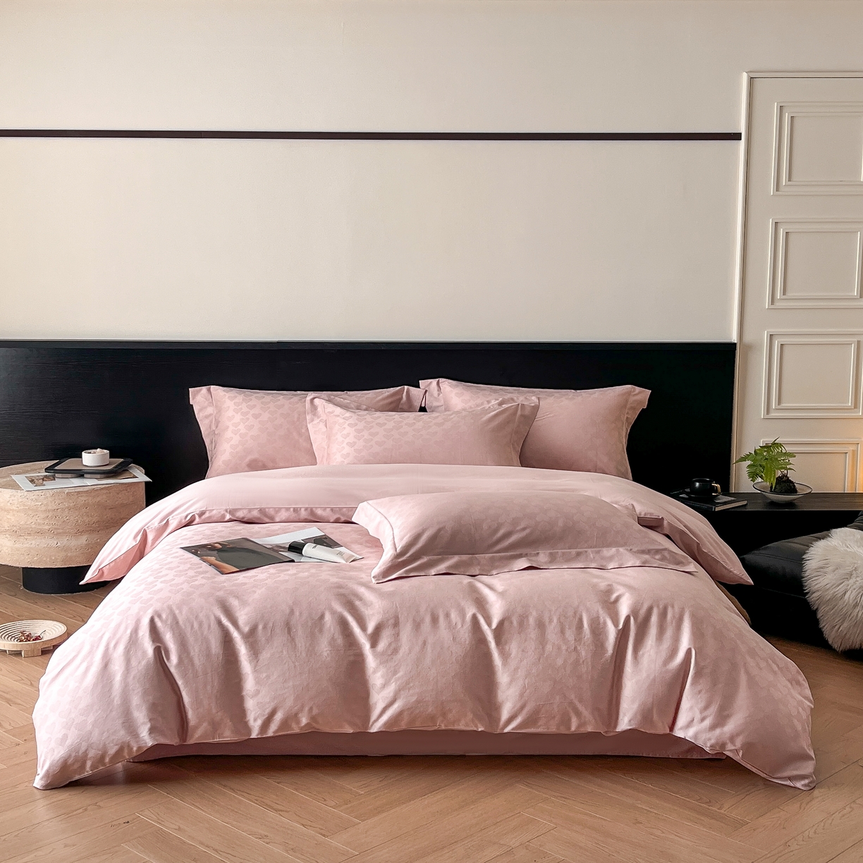 群鹿家访 25年新款长绒棉简约款四件套 童心