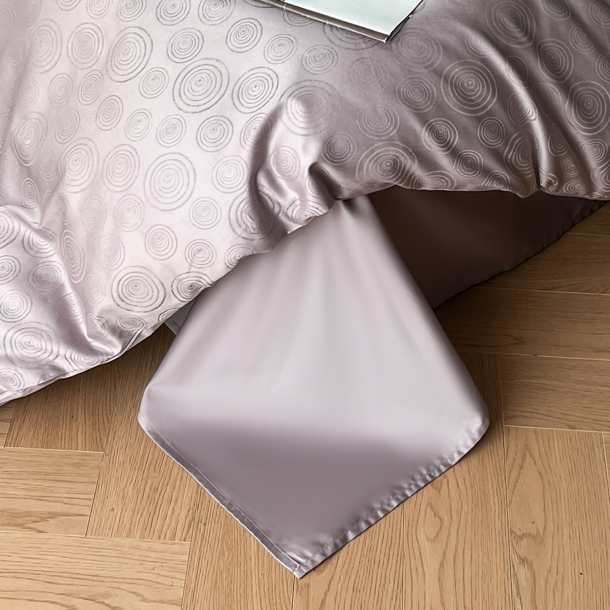 91家纺网 家纺一手货源 找家纺 群鹿家访 25年新款长绒棉简约款四件套 壹朵甜