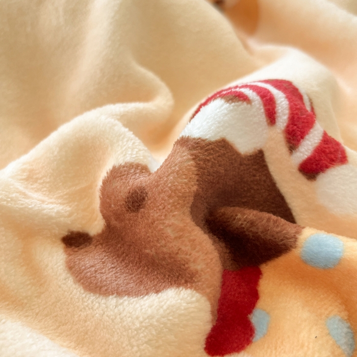 91家纺网 家纺一手货源 找家纺 寐居家纺 2025新款印花牛奶绒四件套 开心腊肠狗