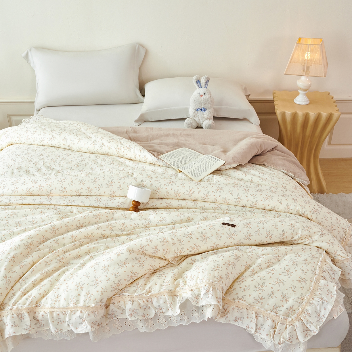 优希家纺 2025新款秘境花园春秋被被子被芯 花蔓眠语