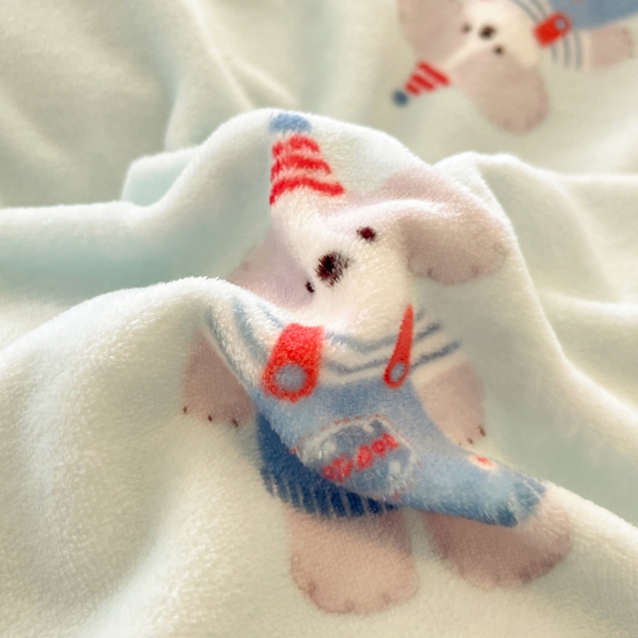 91家纺网 家纺一手货源 找家纺 寐居家纺 2025新款印花牛奶绒四件套 洛洛小狗