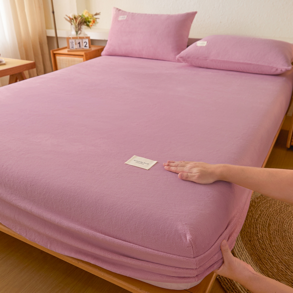 91家纺网 家纺一手货源 找家纺 （总）衿成家纺 2025新款牛奶绒单床笠床笠单件系列