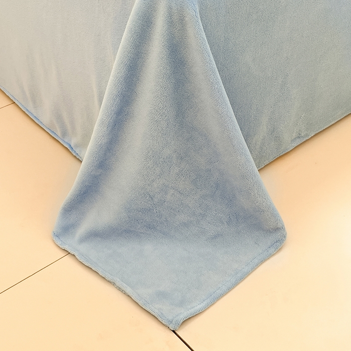 91家纺网 家纺一手货源 找家纺 寐居家纺 2025新款牛奶绒大版毛巾绣床单款四件套 帕帕狗