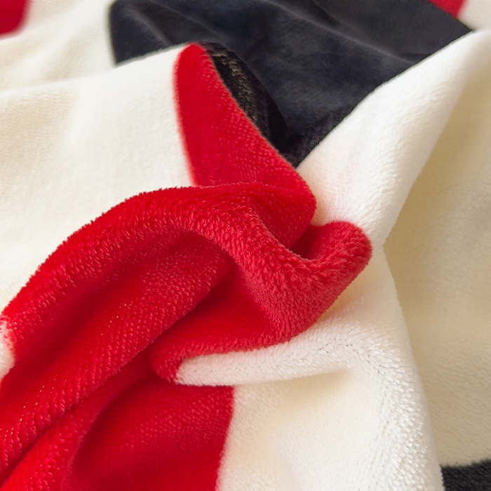 91家纺网 家纺一手货源 找家纺 慕晨 2025新款卡通可爱大版印花牛奶绒加厚保暖小清新四件套直播 波点象