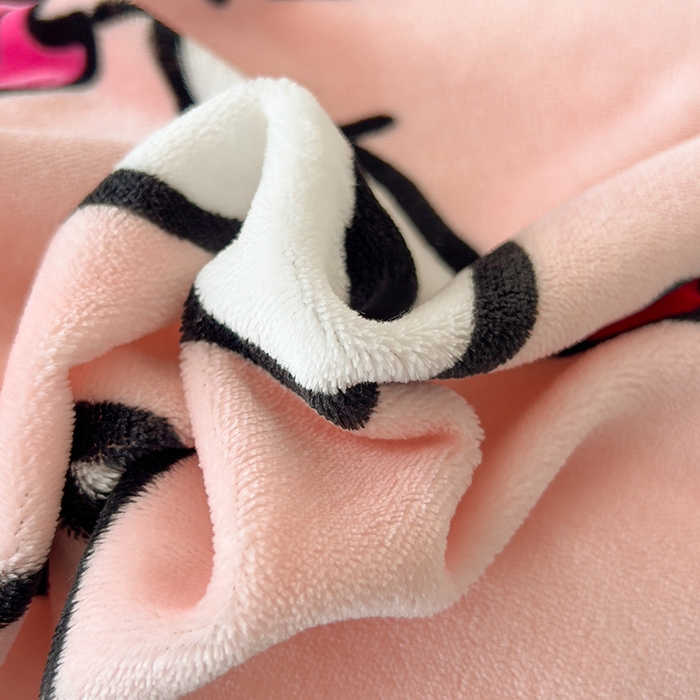 91家纺网 家纺一手货源 找家纺 慕晨 2025新款卡通可爱大版印花牛奶绒加厚保暖小清新四件套直播 奶茶小可