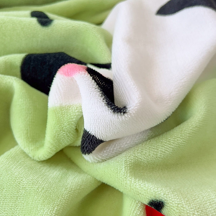 91家纺网 家纺一手货源 找家纺 慕晨 2025新款卡通可爱大版印花牛奶绒加厚保暖小清新四件套直播 熊猫乐园