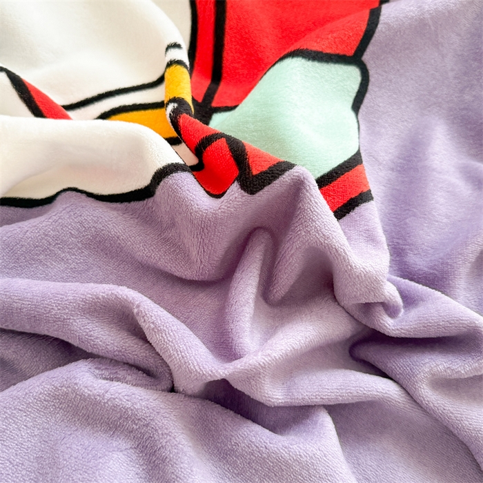 91家纺网 家纺一手货源 找家纺 慕晨 2025新款卡通可爱大版印花牛奶绒加厚保暖小清新四件套直播 温馨太空