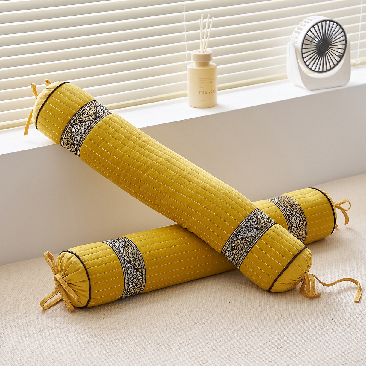 91家纺网 家纺一手货源 找家纺 （总）乐可 2025新款砂洗圆柱枕