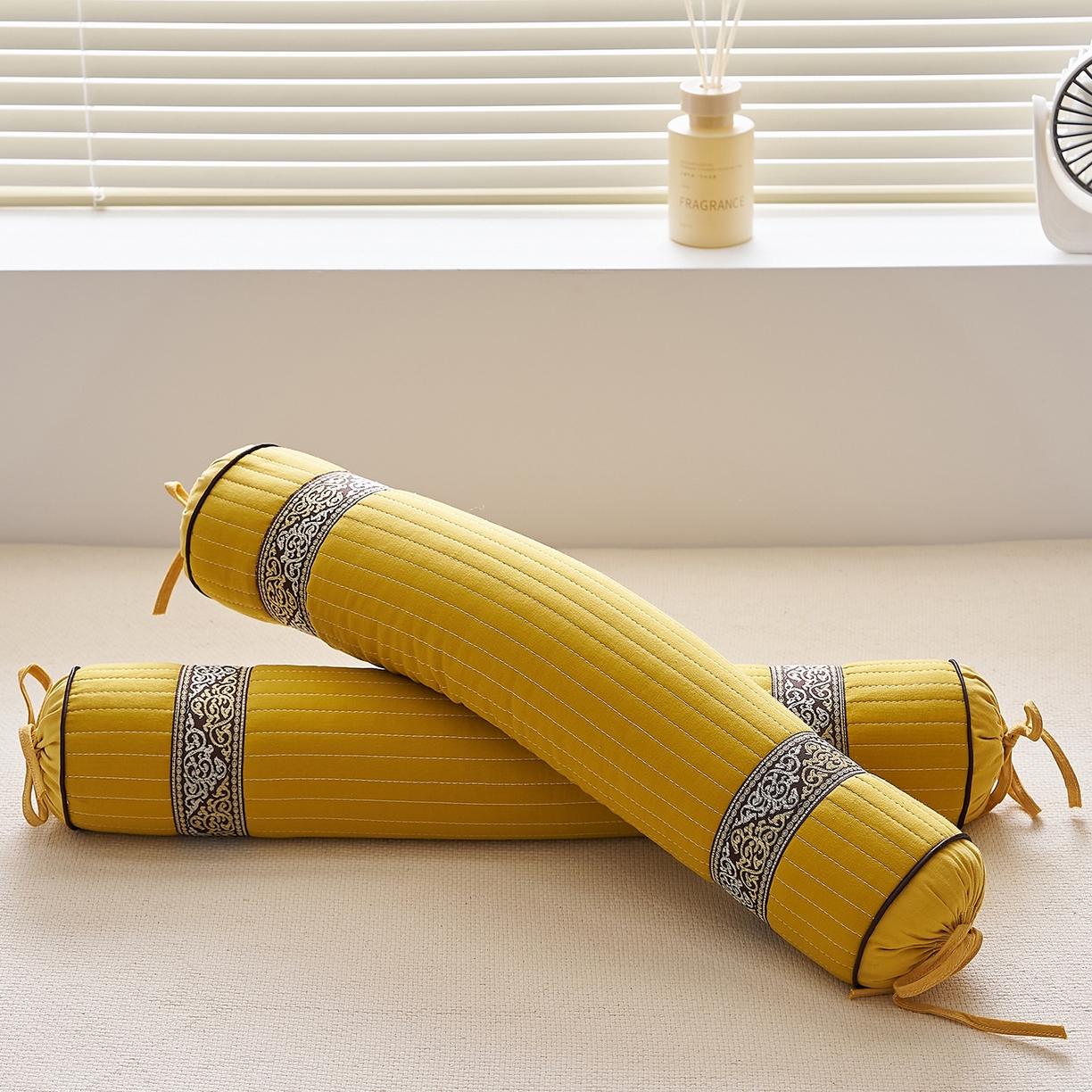 91家纺网 家纺一手货源 找家纺 （总）乐可 2025新款砂洗圆柱枕