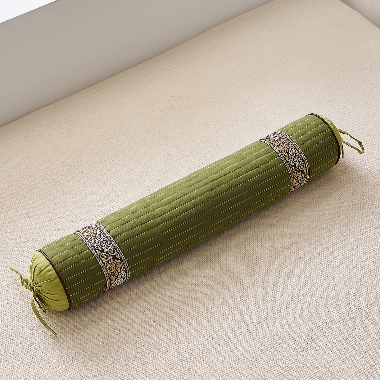 91家纺网 家纺一手货源 找家纺 乐可 2025新款砂洗圆柱枕 砂洗圆柱枕;绿