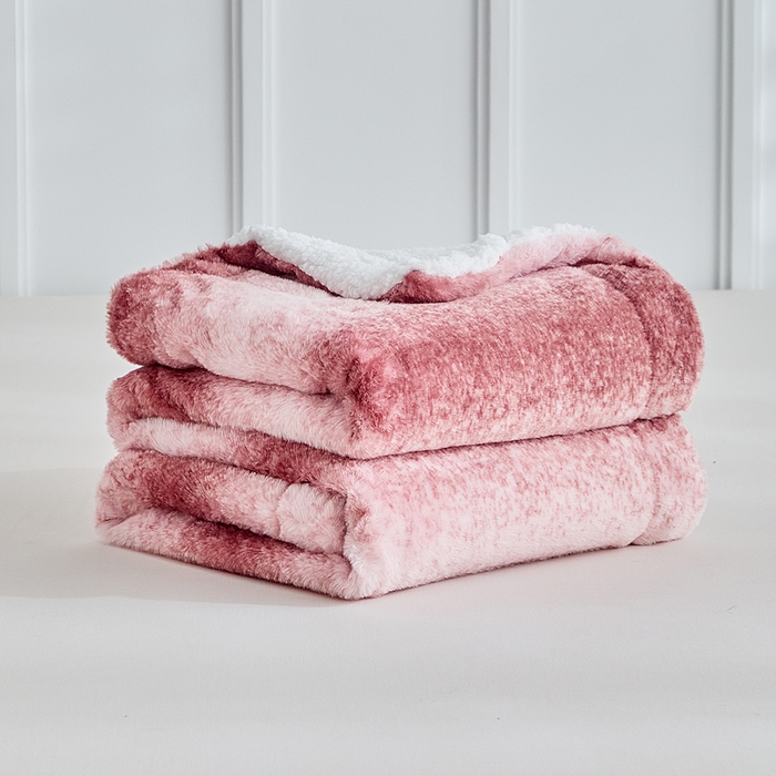 91家纺网 家纺一手货源 找家纺 （总）缘生活 2025新款仿兔毛渐变毛毯 渐变毛毯四季通用盖毯多功能毛毯家居备用毯