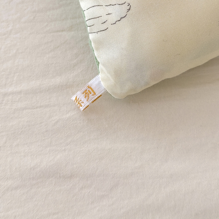 91家纺网 家纺一手货源 找家纺 乐沐 2025新款A类水洗棉双层纱豆豆绒被芯 小兔花园