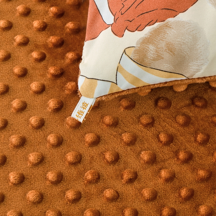 91家纺网 家纺一手货源 找家纺 乐沐 2025新款A类水洗棉双层纱豆豆绒被芯 熊熊乐园