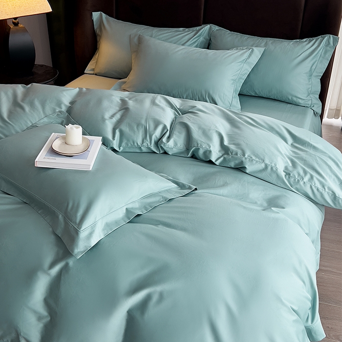 91家纺网 家纺一手货源 找家纺 （总）栩裕纺织 2025新款50支长绒棉纯色四件套系列-邂逅