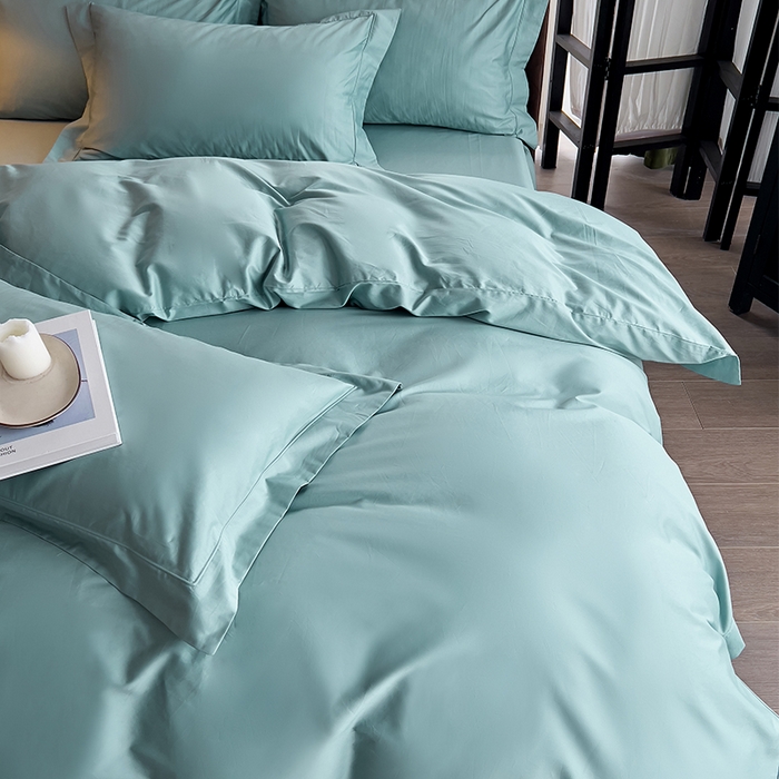 91家纺网 家纺一手货源 找家纺 （总）栩裕纺织 2025新款50支长绒棉纯色四件套系列-邂逅