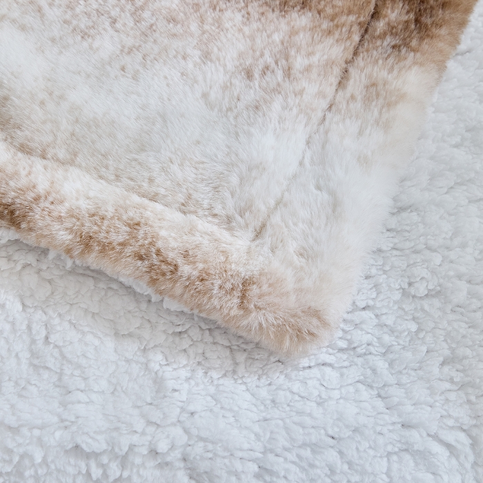 91家纺网 家纺一手货源 找家纺 缘生活 2025新款仿兔毛渐变毛毯 渐变毛毯四季通用盖毯多功能毛毯家居备用毯 渐变毛毯-卡其