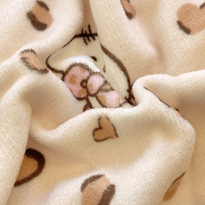 91家纺网 家纺一手货源 找家纺 葡萄家 2025新款高克重印花牛奶绒四件套萌系卡通 豹纹猫