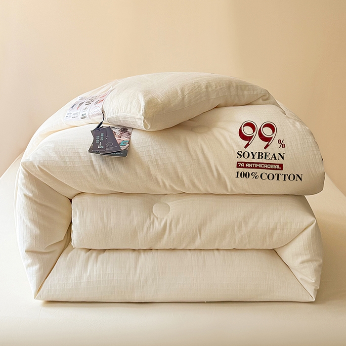 91家纺网 家纺一手货源 找家纺 （总）栩裕纺织 2025新款99%纯棉提花大豆被（AB）版冬被被子被芯,纯棉提花大豆被