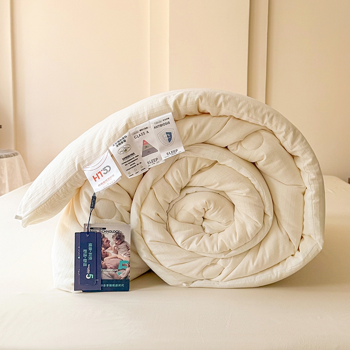 91家纺网 家纺一手货源 找家纺 （总）栩裕纺织 2025新款99%纯棉提花大豆被（AB）版冬被被子被芯