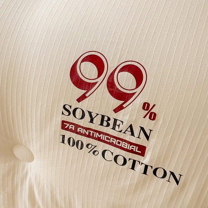 91家纺网 家纺一手货源 找家纺 （总）栩裕纺织 2025新款99%纯棉提花大豆被（AB）版冬被被子被芯