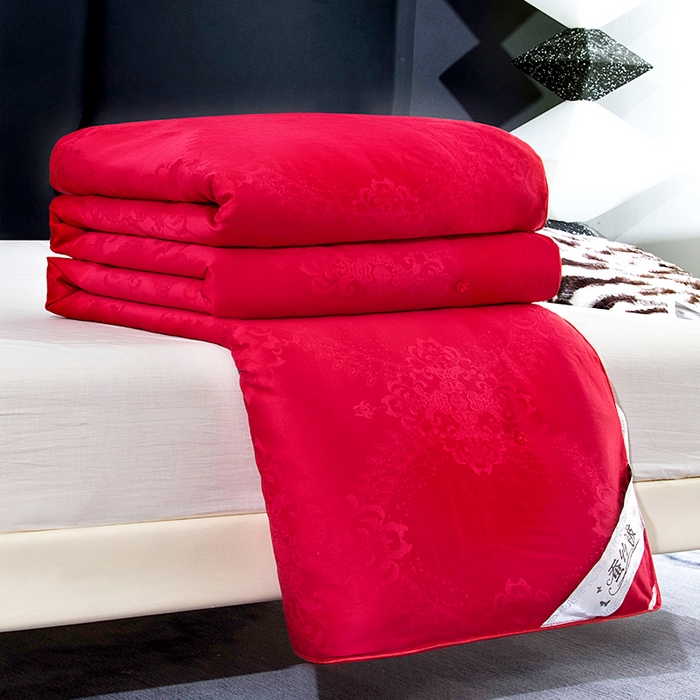 91家纺网 家纺一手货源 找家纺 （总）前程家纺 2025新款贡缎提花被被子被芯-富贵花