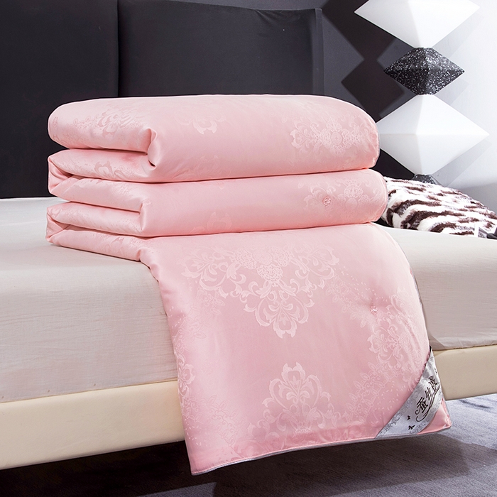 前程家纺 2025新款贡缎提花被被子被芯-富贵花 富贵花-玛瑙玉