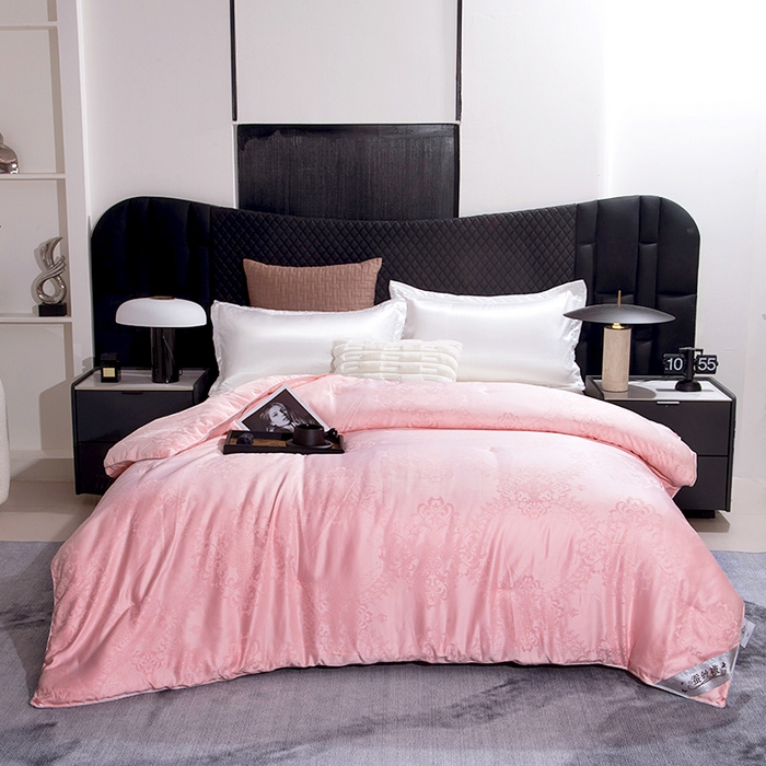 91家纺网 家纺一手货源 找家纺 前程家纺 2025新款贡缎提花被被子被芯-富贵花 富贵花-玛瑙玉