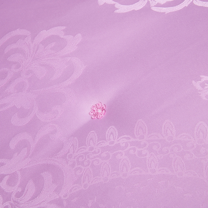 91家纺网 家纺一手货源 找家纺 前程家纺 2025新款贡缎提花被被子被芯-富贵花 富贵花-玛瑙粉