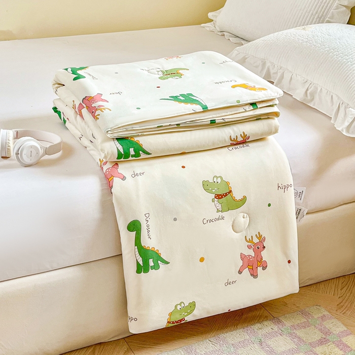 91家纺网 家纺一手货源 找家纺 （总）小叮当家纺仓储工厂店 2025年新款A类母婴级宝宝被子豆豆绒牛奶针织棉被子儿童被子豆豆被大豆被春秋