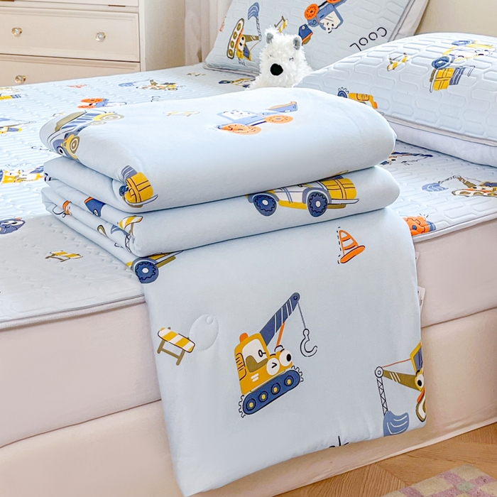 91家纺网 家纺一手货源 找家纺 （总）小叮当家纺仓储工厂店 2025年新款A类母婴级宝宝被子豆豆绒牛奶针织棉被子儿童被子豆豆被大豆被春秋