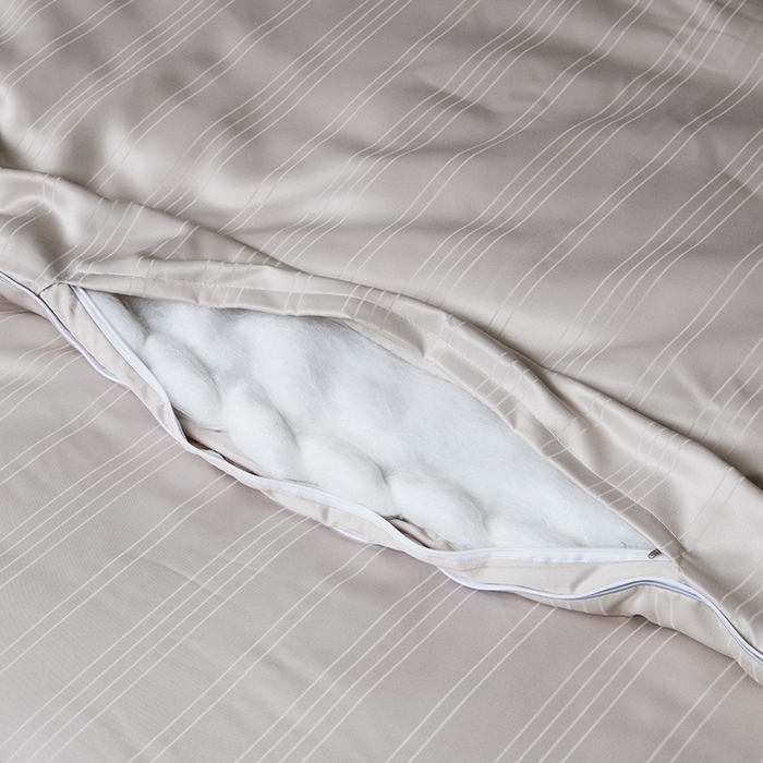 91家纺网 家纺一手货源 找家纺 尚品家纺 2025新款全棉提花蚕丝子母被冬被春秋被被子 高级灰