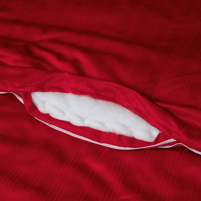 91家纺网 家纺一手货源 找家纺 尚品家纺 2025新款全棉提花蚕丝子母被冬被春秋被被子 胭脂红