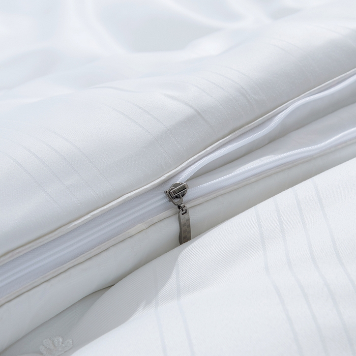 91家纺网 家纺一手货源 找家纺 尚品家纺 2025新款全棉提花蚕丝子母被冬被春秋被被子 月光白