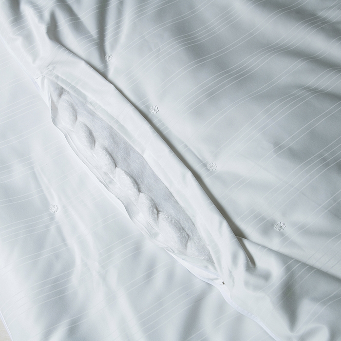 91家纺网 家纺一手货源 找家纺 尚品家纺 2025新款全棉提花蚕丝子母被冬被春秋被被子 月光白