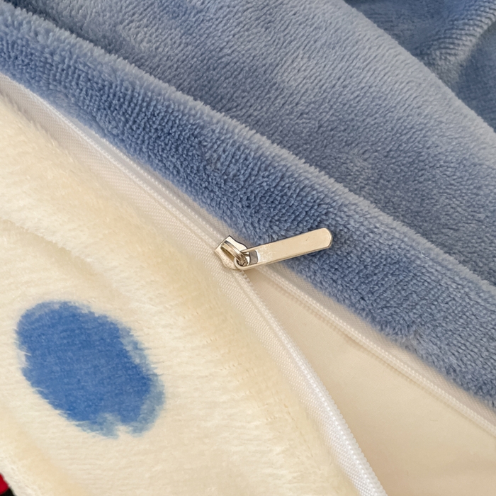 91家纺网 家纺一手货源 找家纺 云玲时尚 2025新款高克重牛奶绒印花床盖四件套 波点小狗