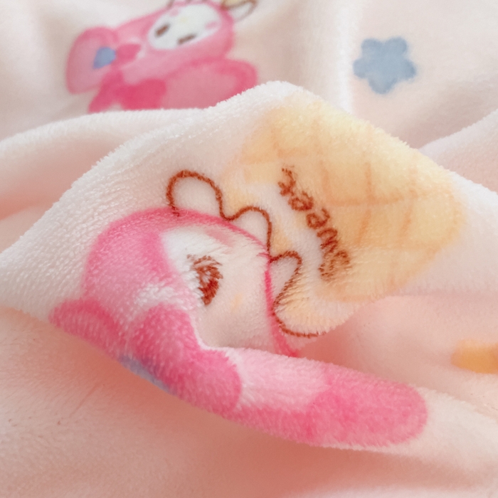 91家纺网 家纺一手货源 找家纺 云玲时尚 2025新款高克重牛奶绒印花床盖四件套 粉色美蒂