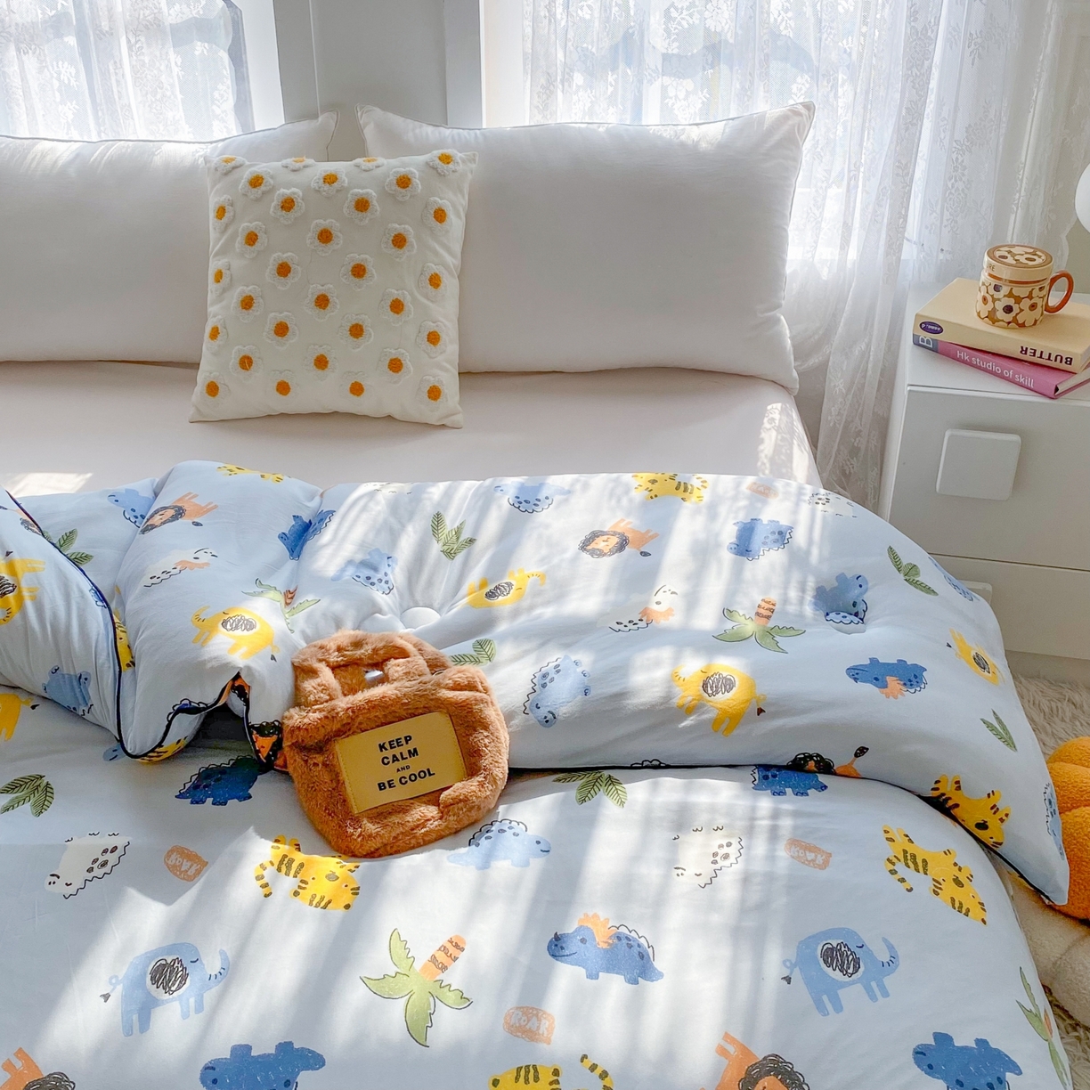 91家纺网 家纺一手货源 找家纺 小叮当家纺仓储工厂店 2025年新款A类母婴级宝宝被子豆豆绒牛奶针织棉被子儿童被子豆豆被大豆被春秋 牛奶针织被-海岛乐园