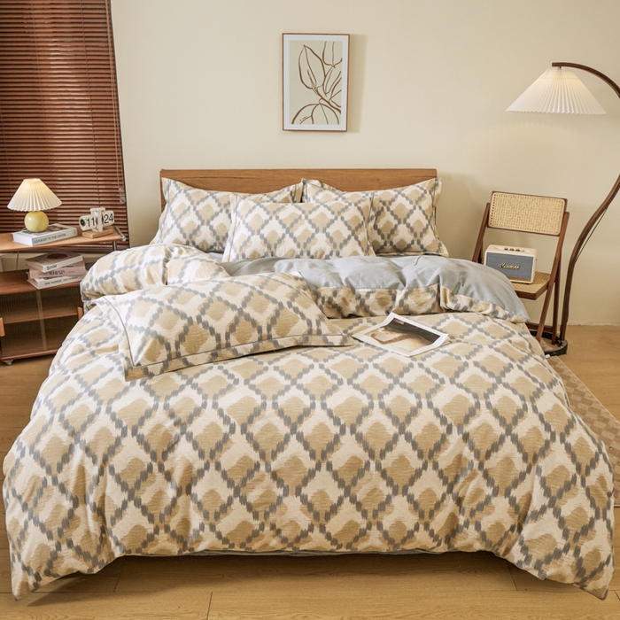 91家纺网 家纺一手货源 找家纺 （总）大吉  2024新款加厚喷气全棉磨毛被套