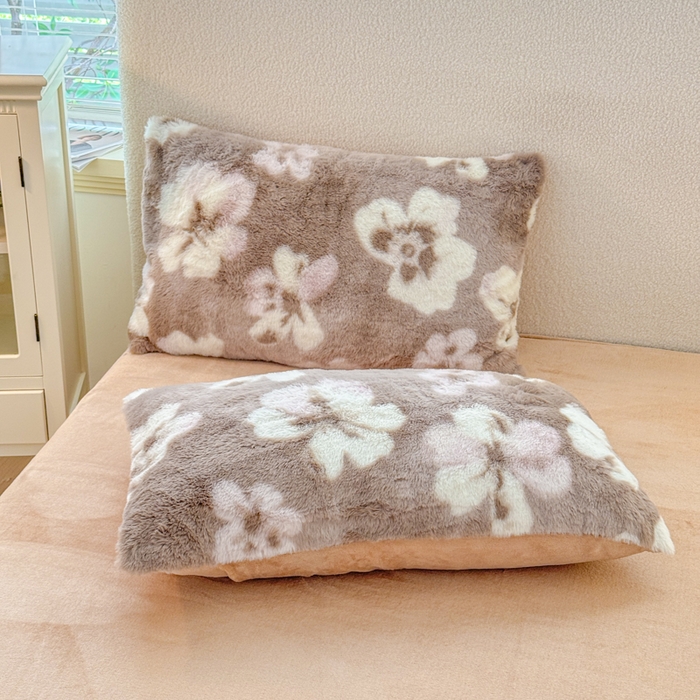 91家纺网 家纺一手货源 找家纺 爱多多家居 2025新款印花美拉德兔毛印花四件套单被套 繁花