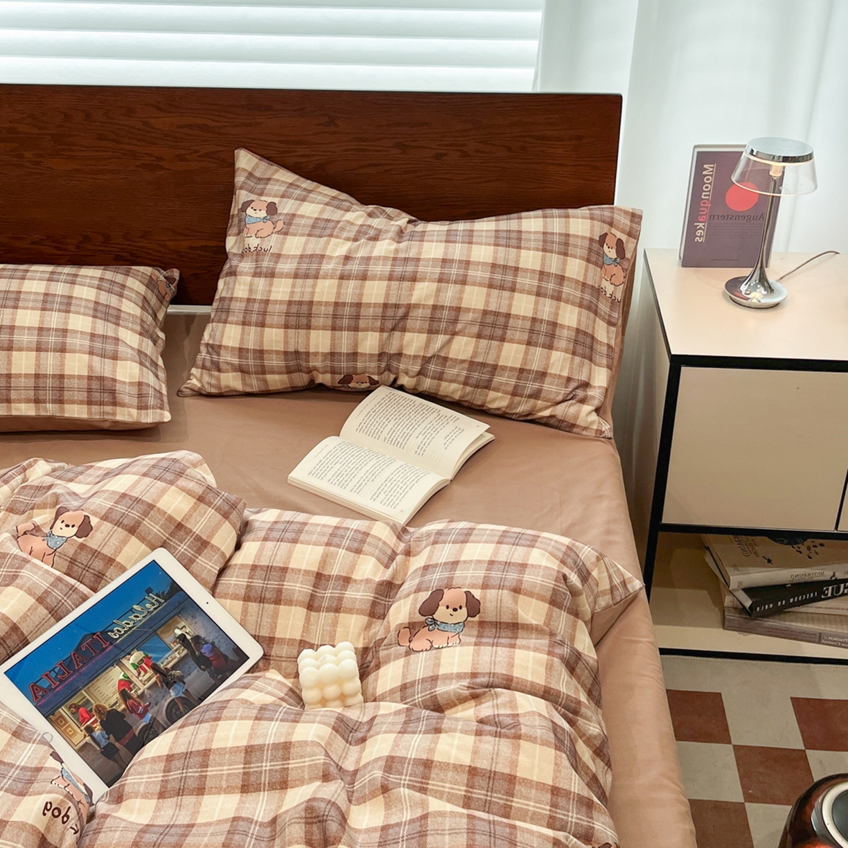 91家纺网 家纺一手货源 找家纺 小叮当家纺仓储工厂店 2025新款提供买家秀爆款花型不断货美拉德卡通全棉纯棉磨毛四件套 童趣