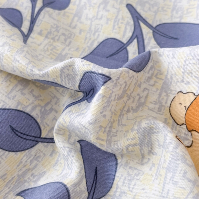 91家纺网 家纺一手货源 找家纺 大吉  2024新款加厚喷气全棉磨毛被套 元气小兔