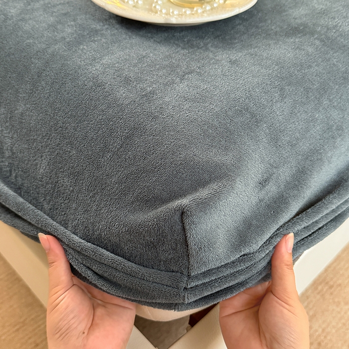 91家纺网 家纺一手货源 找家纺 卢赛尔 2025新款230g高克重纯色牛奶绒床笠单品-米兰系列 米兰-深空灰