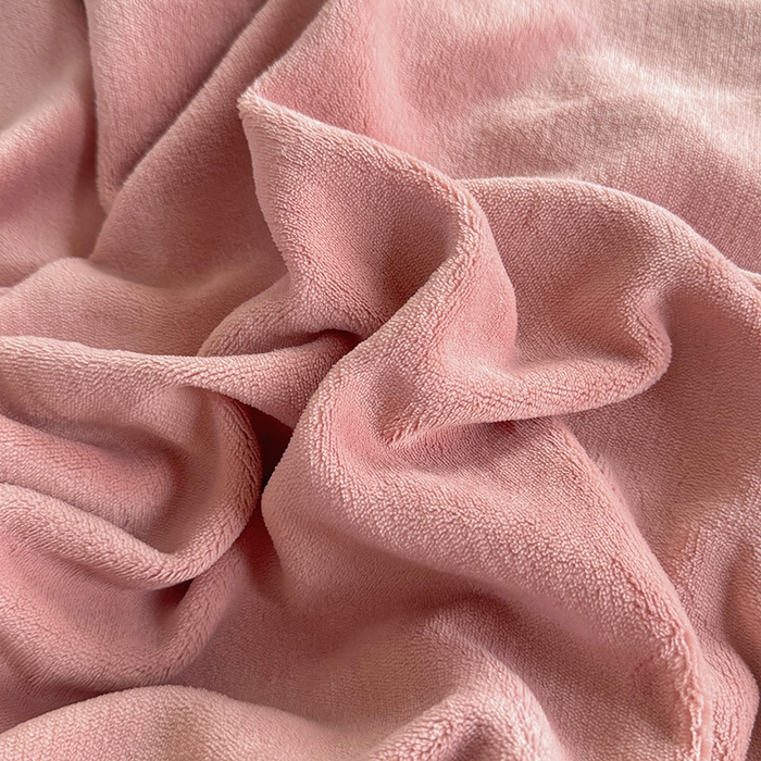 91家纺网 家纺一手货源 找家纺 卢赛尔 2025新款230g高克重纯色牛奶绒床笠单品-米兰系列 米兰-藕粉玉