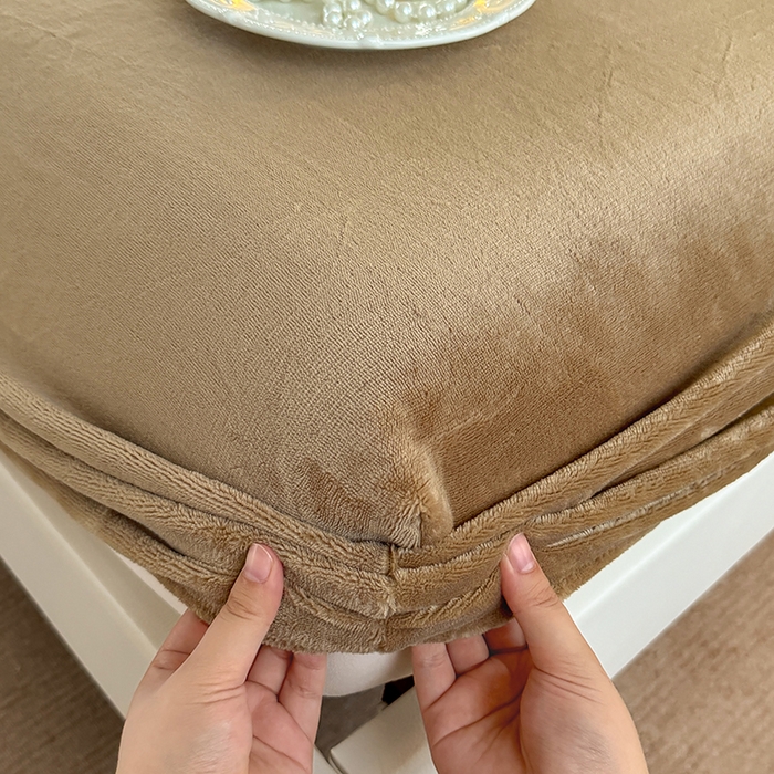 91家纺网 家纺一手货源 找家纺 卢赛尔 2025新款230g高克重纯色牛奶绒床笠单品-米兰系列 米兰-奶咖色