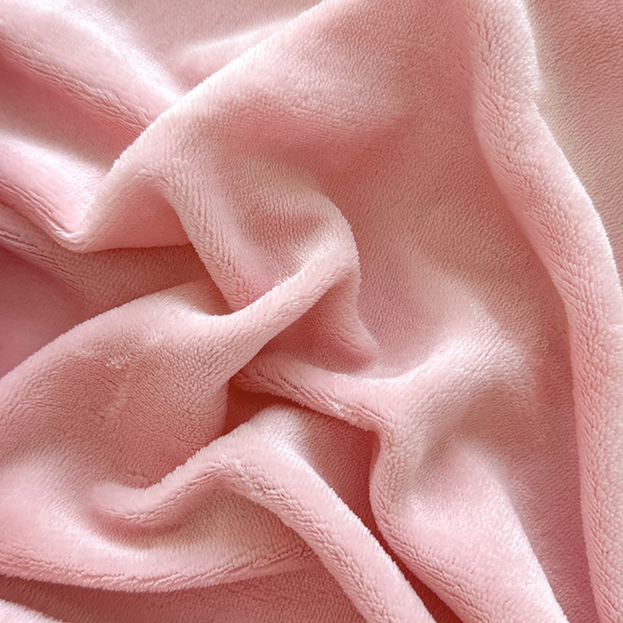 91家纺网 家纺一手货源 找家纺 卢赛尔 2025新款230g高克重纯色牛奶绒床笠单品-米兰系列 米兰-桃粉色