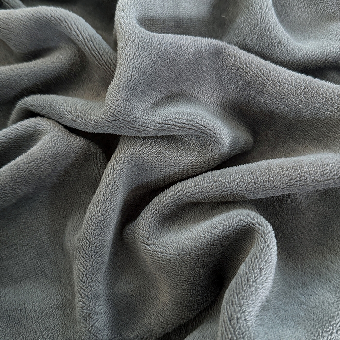 91家纺网 家纺一手货源 找家纺 卢赛尔 2025新款230g高克重纯色牛奶绒床笠单品-米兰系列 米兰-深空灰