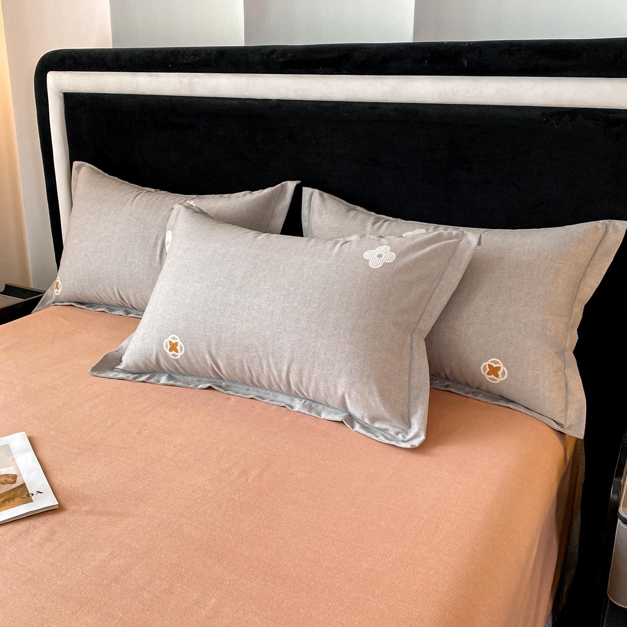 91家纺网 家纺一手货源 找家纺 （总）大吉 2024新款全棉磨毛单枕套