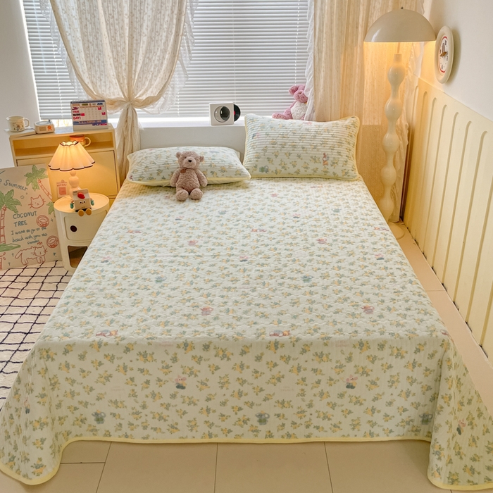 91家纺网 家纺一手货源 找家纺 （总）云玲时尚 2025新款高克重牛奶绒印花夹棉床盖